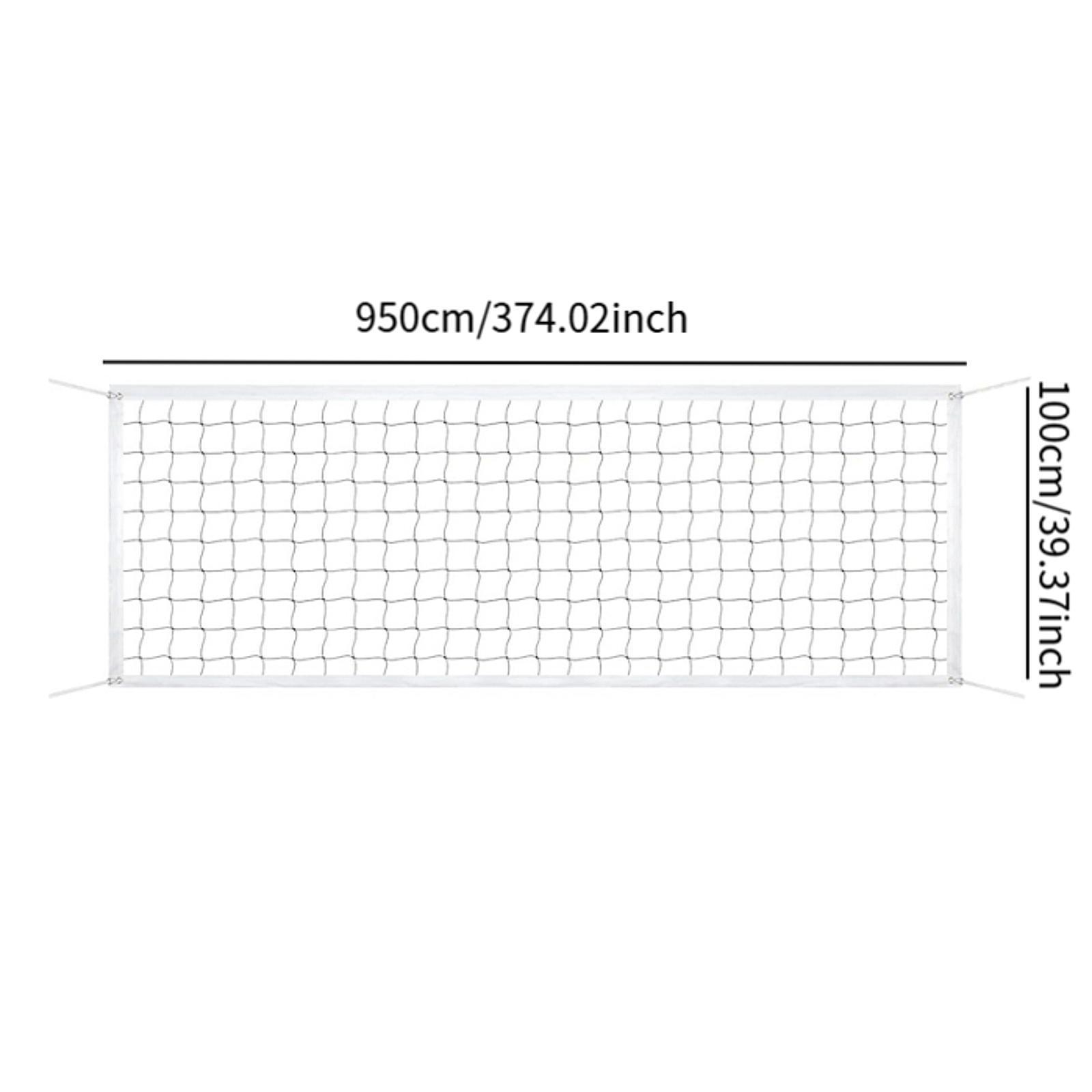 Heavy Equipment Game - Heavy Duty Volleyball Net Nylon Black