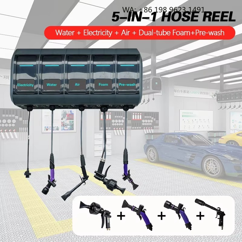 Heavy Equipment Washing - Car Wash Hose Reel Steel Heavy