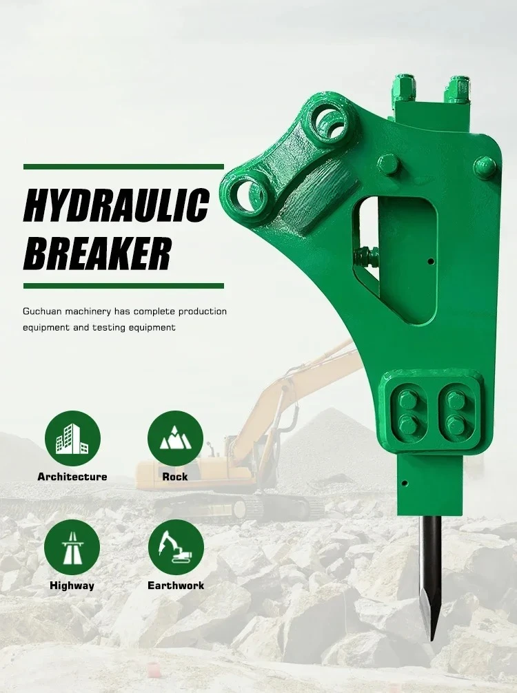 Heavy Equipment Breaker - Mini Backhoe Excavator Hydraulic Breaker Jack