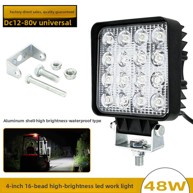 Heavy Equipment Working - 48W 16LED 4 Inch 12V 24V