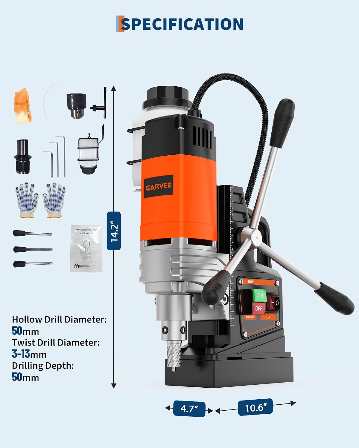 1650W Magnetic Drill Press – 1 - огляд і ціна Magnetic Drill Press