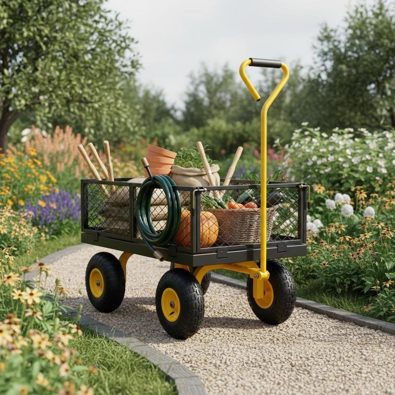 Steel Garden Cart 900 Lbs For  - огляд і ціна Heavy Equipment Working