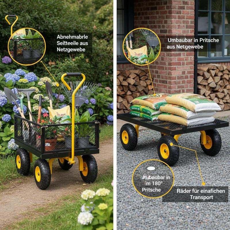 Steel Garden Cart 900 Lbs For  - огляд і ціна Heavy Equipment Working