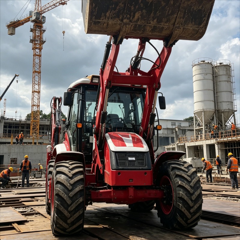 Loader Backhoe Industrial Grad - огляд і ціна Heavy Equipment Working