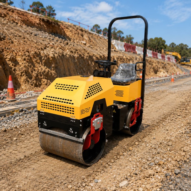 Double Drum Vibratory Road Rol - огляд і ціна Heavy Equipment Construction