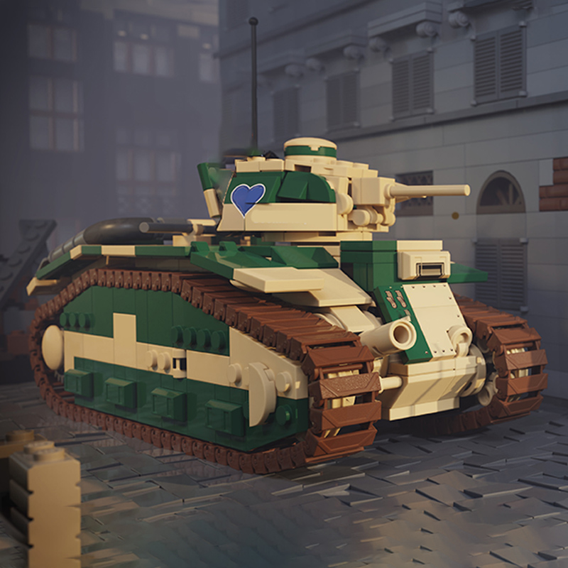 B1 French Heavy Tank Model MOC - огляд і ціна Heavy Equipment Game