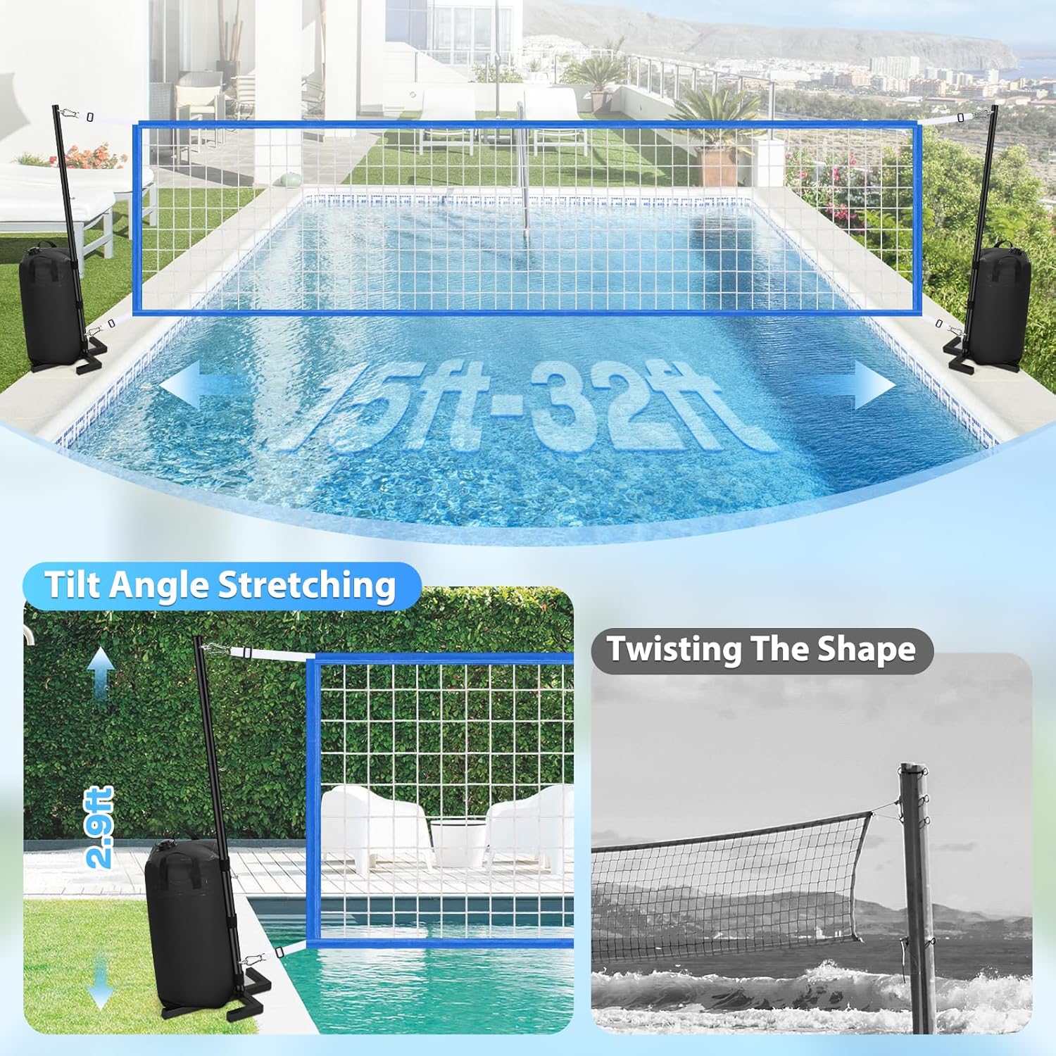 Heavy Duty Pool Volleyball Net - огляд і ціна Heavy Equipment Game
